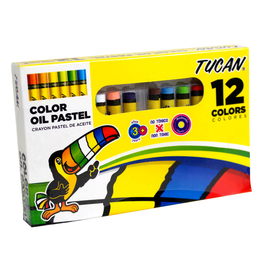 Crayón Pastel Redondo 12 Colores