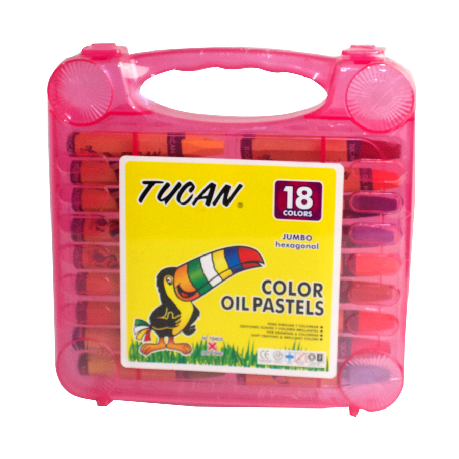 Crayón Pastel Caja Plástica 18 Colores
