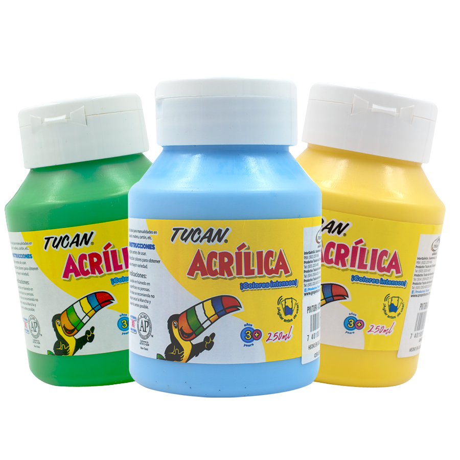 Acrílica Tucan 250 ml ( Colores)