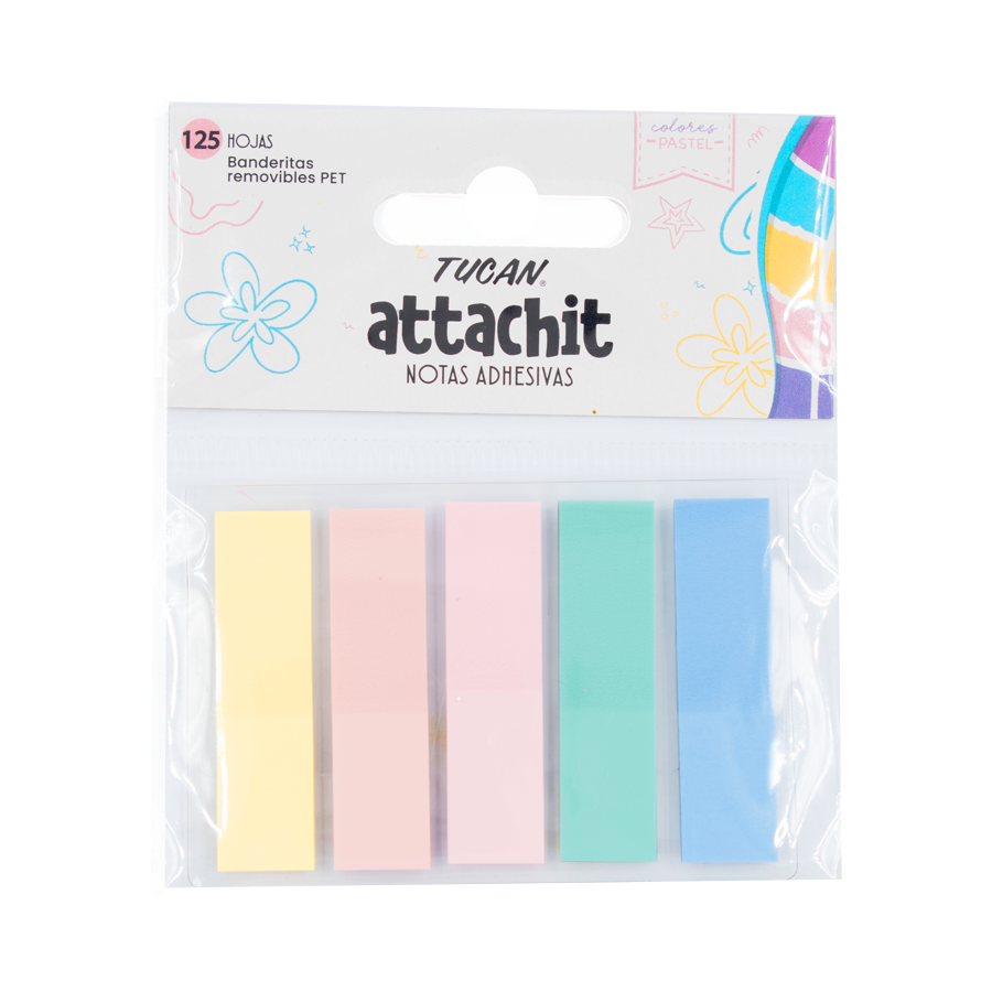 Banderita Pet Tucan Pastel 5 Col. 125H