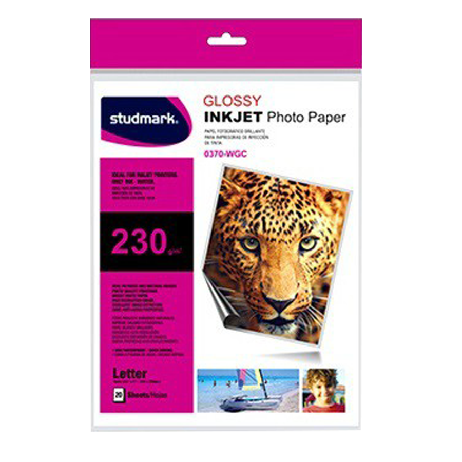 Papel Fotográfico Brillante / Carta / 210 GR / Brillante (Unidad)
