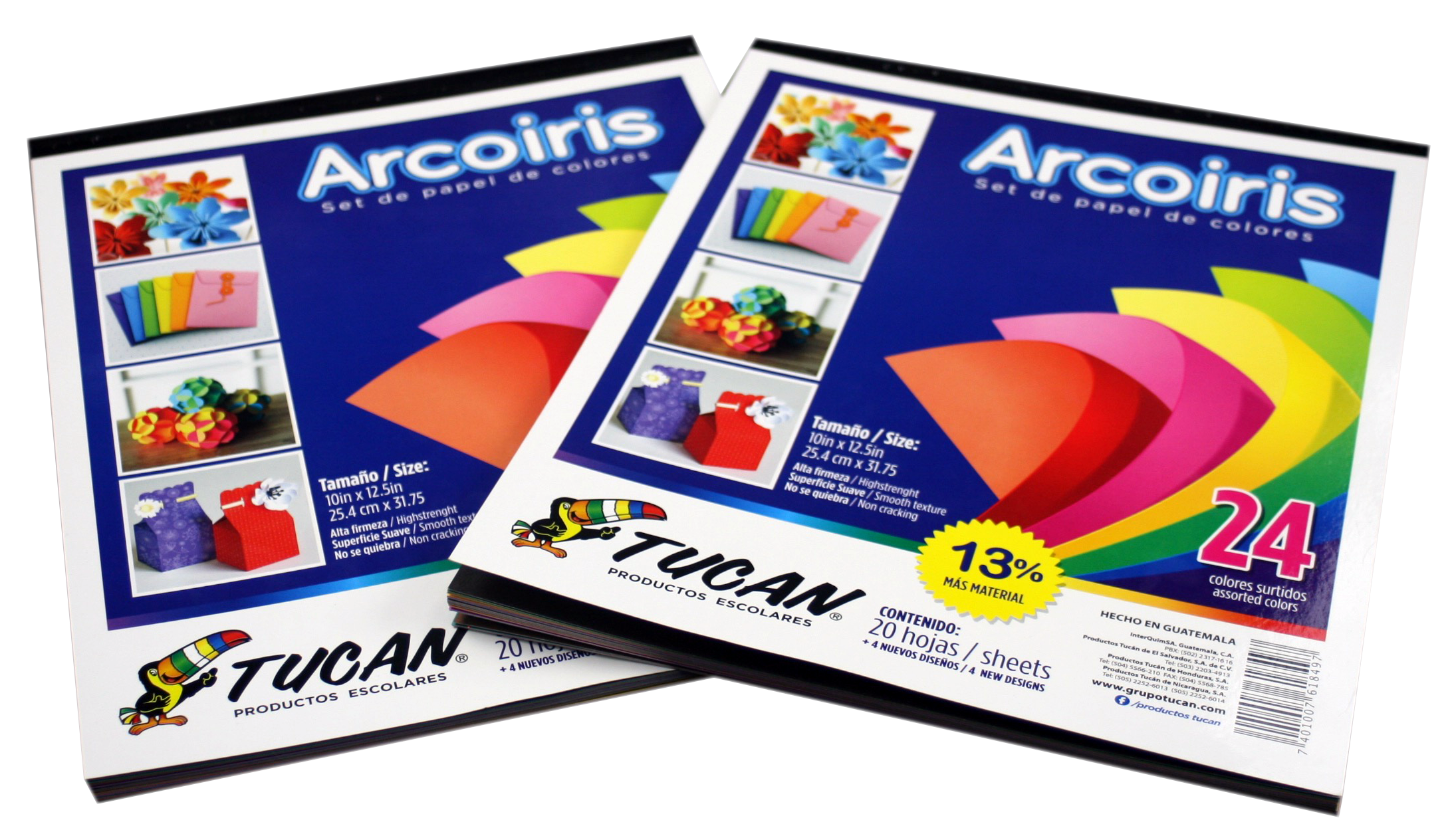 Block Arcoiris Tucan 24 Hojas Tamaño Oficio