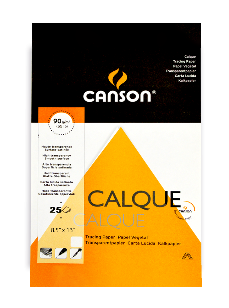 Block Canson Calco Carta 90 Gr X25H