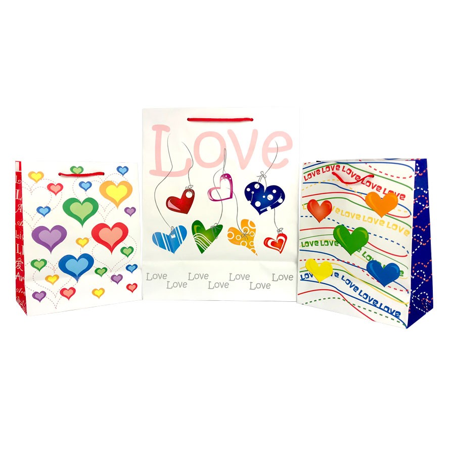 Bolsa para regalo grande (amor) por unidad