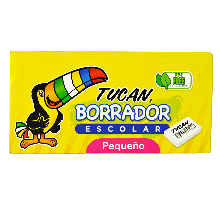 Borrador Hule Pequeño Caja 60 Unidades