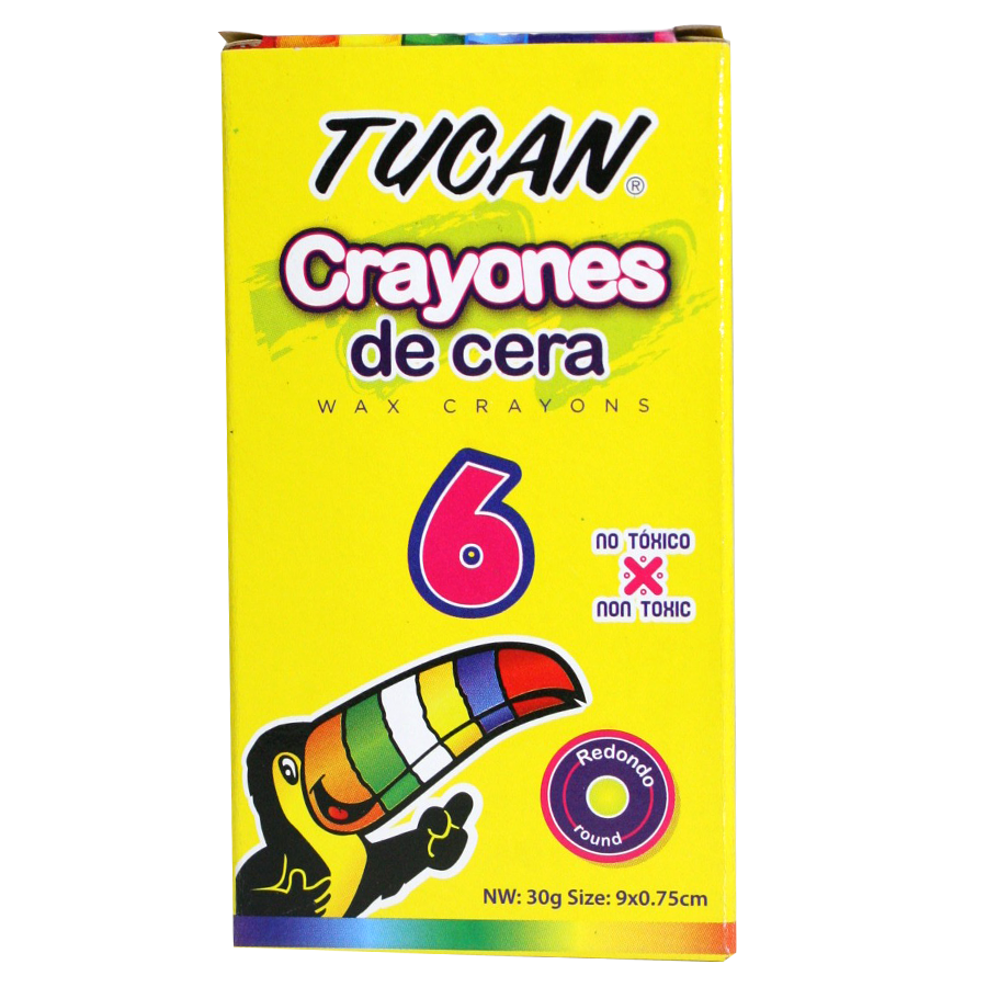 Crayón De Cera Estándar 6 Colores
