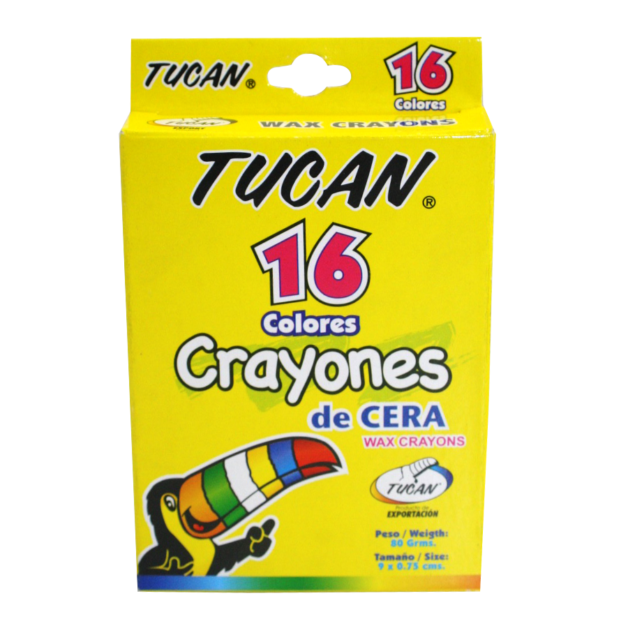 Crayón De Cera Estándar 16 Colores