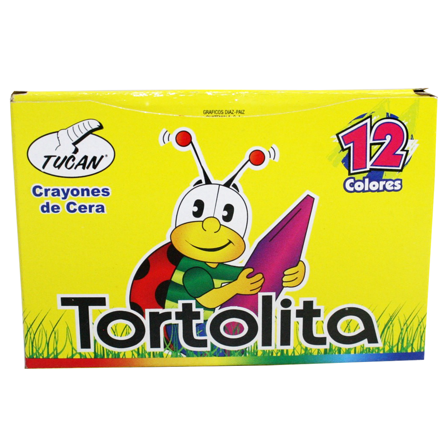 Crayón De Cera Tortolita 12 Colores