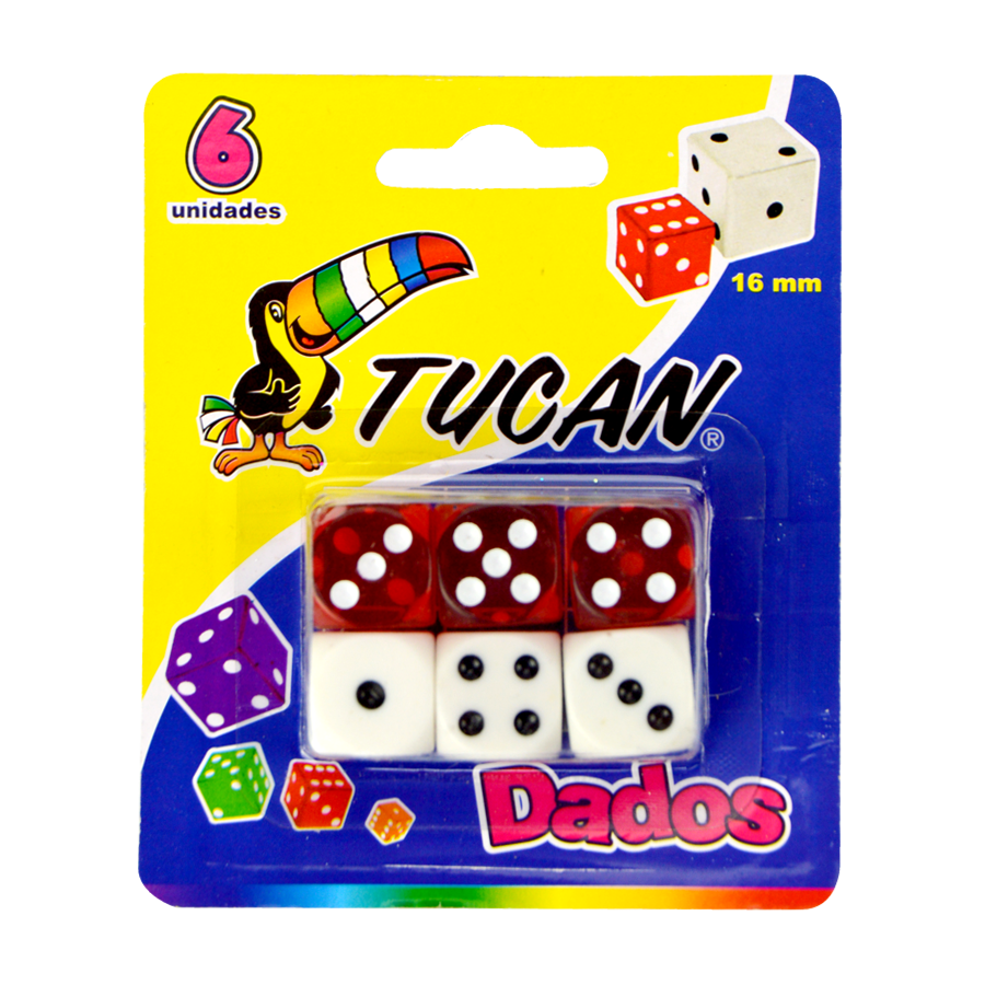 Dados 16 Mm Blister Unidades