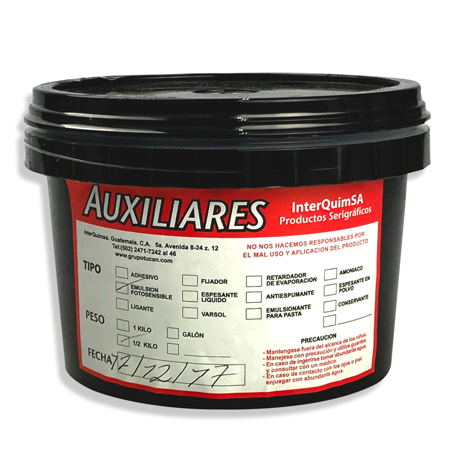 Emulsión Fotosensible 1/2 kilo