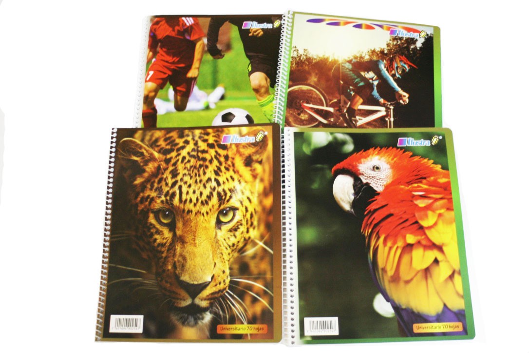 Cuaderno Espiral Carta 100h Liso Blanco