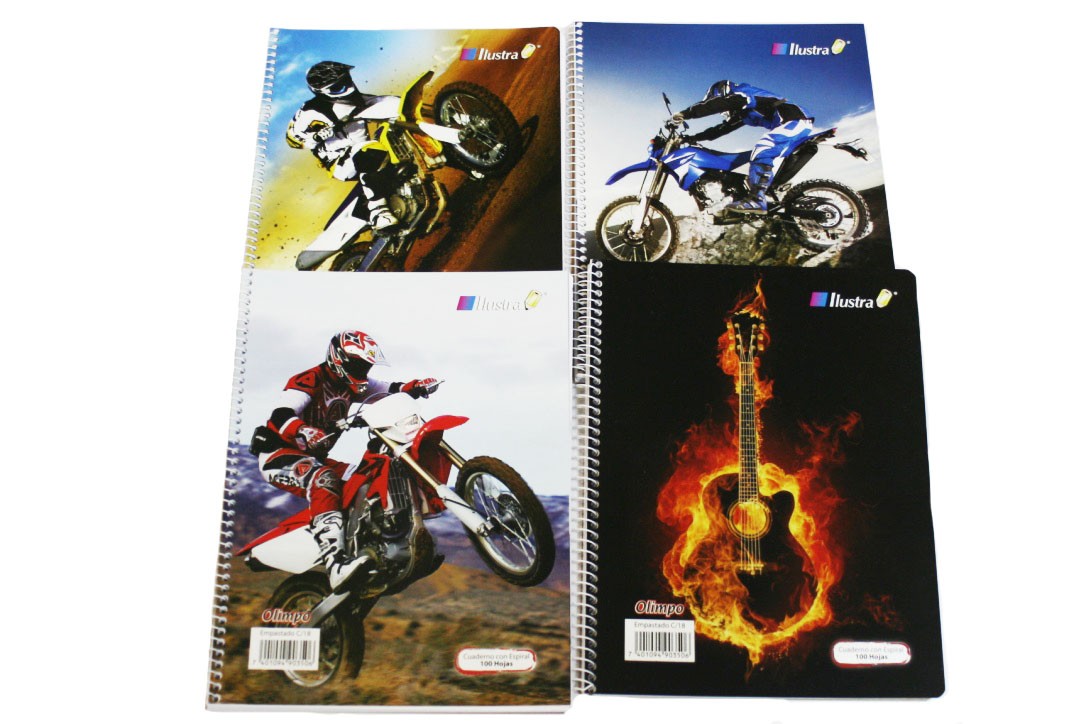 Cuaderno Espiral Carta 100h Líneas