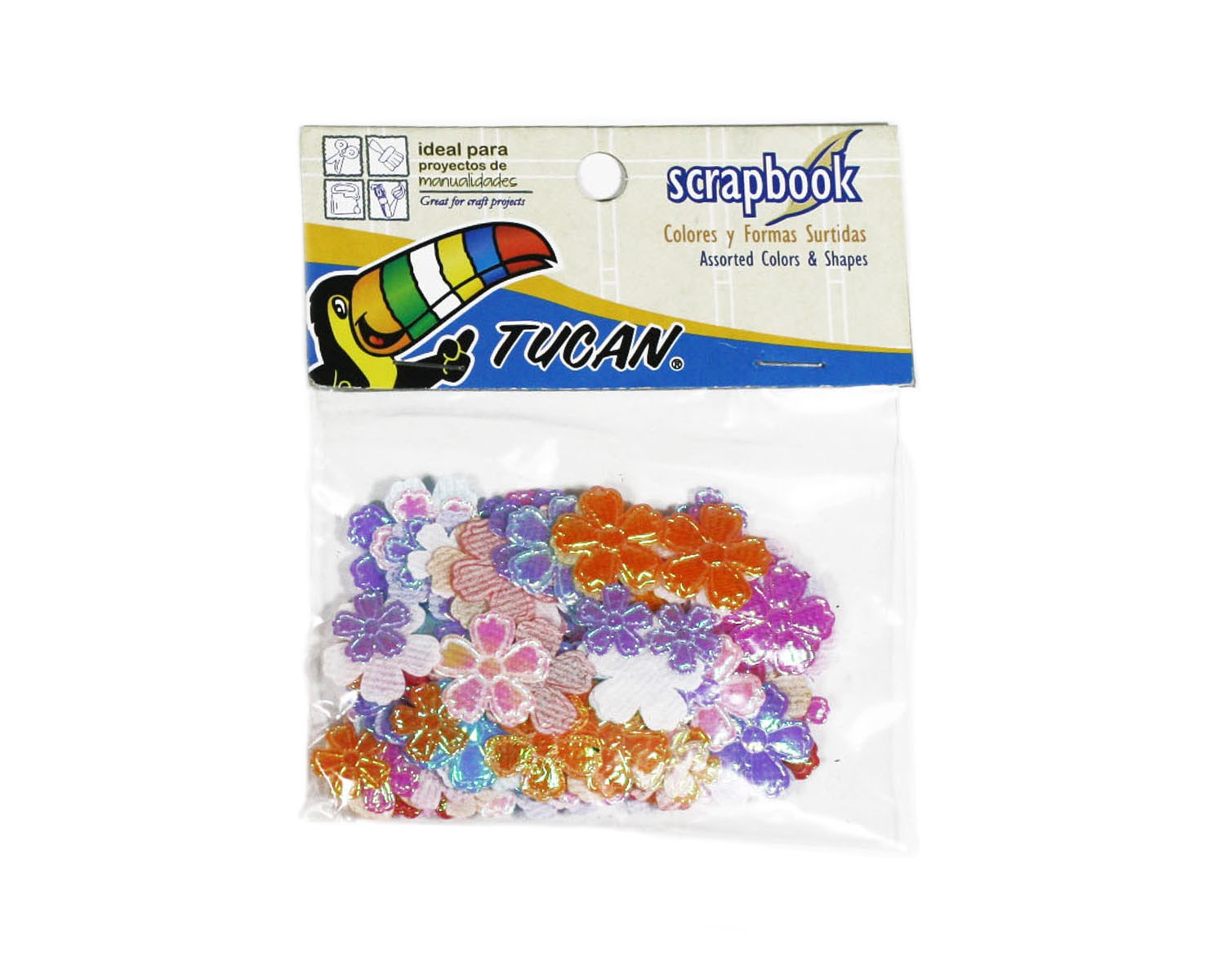 Scrapbook Figuras Tela Flores