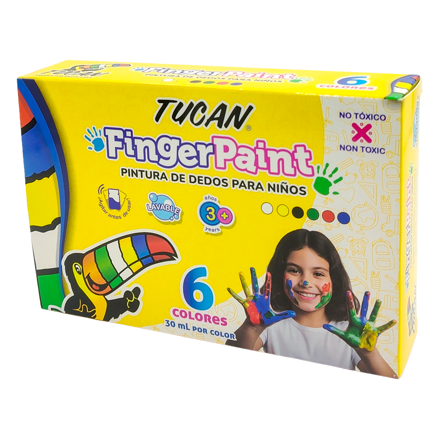 Finger Paint Tucan 6 Colores
