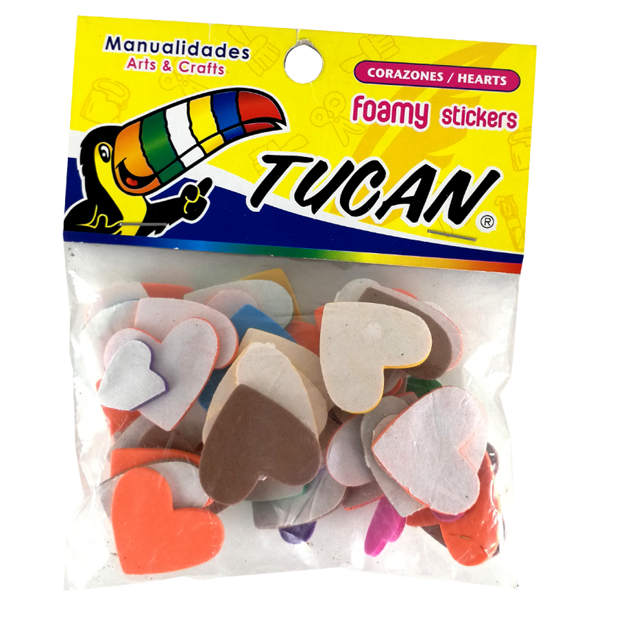 FOAMY CALCOMANÍA CORAZONES