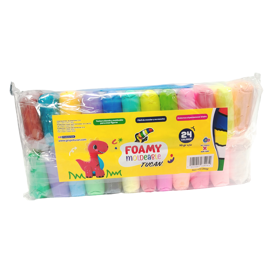 Foamy Moldeable 24 Colores 240Gr