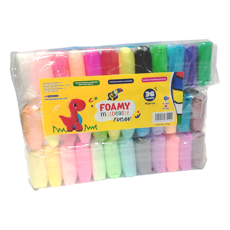 Foamy Moldeable 36 Colores 360Gr