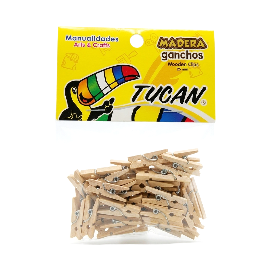 Gancho De Madera 25 Mm Natural