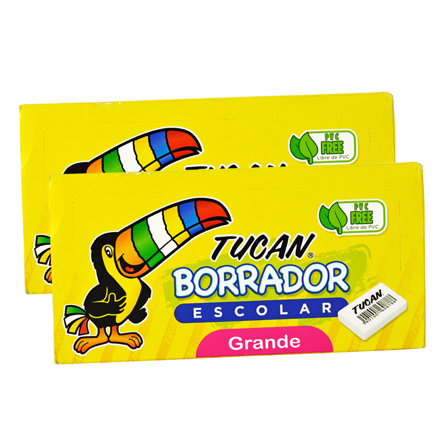 Borrador Hule Grande Caja 30 Unidades