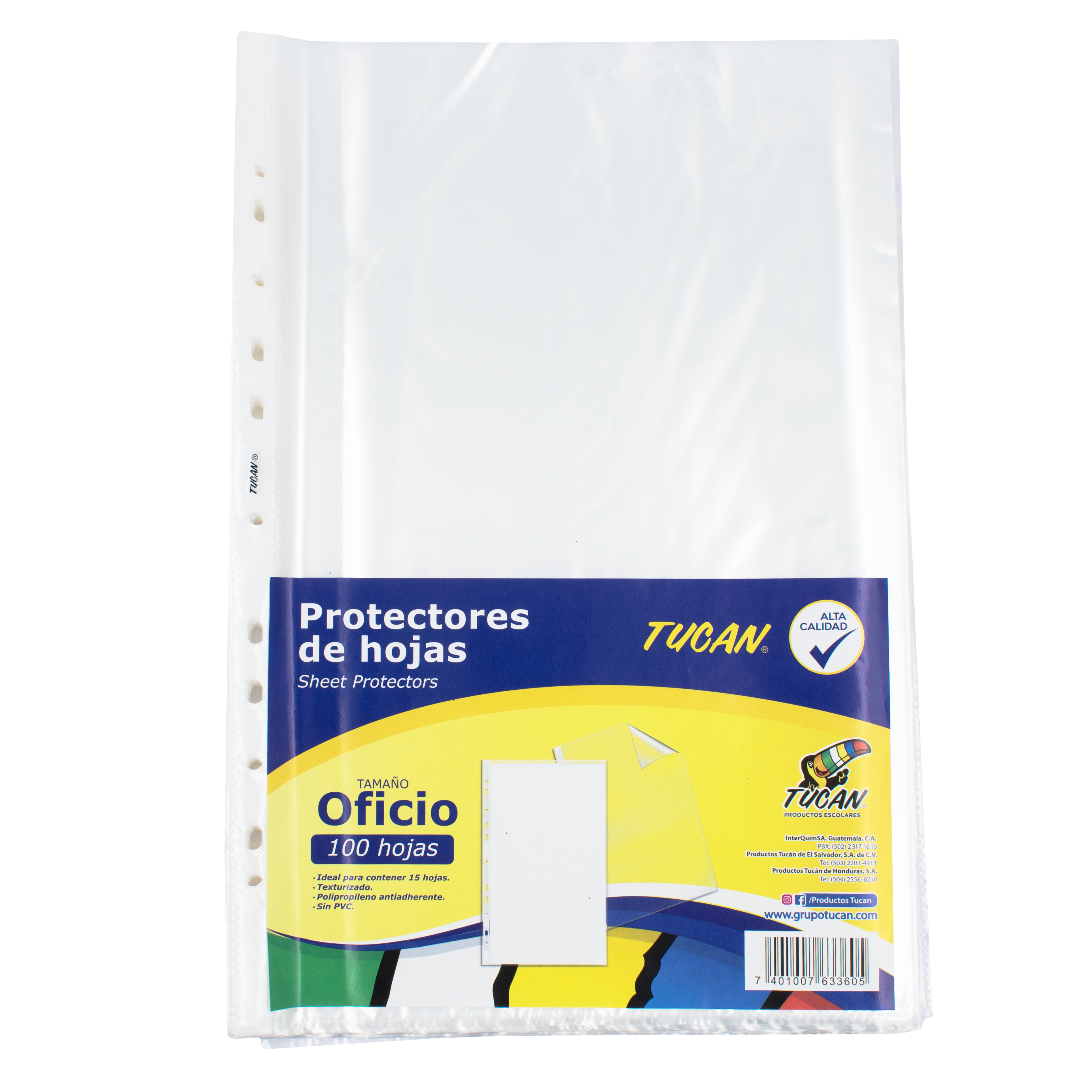 Hoja Protectora Tucan Oficio Unidad