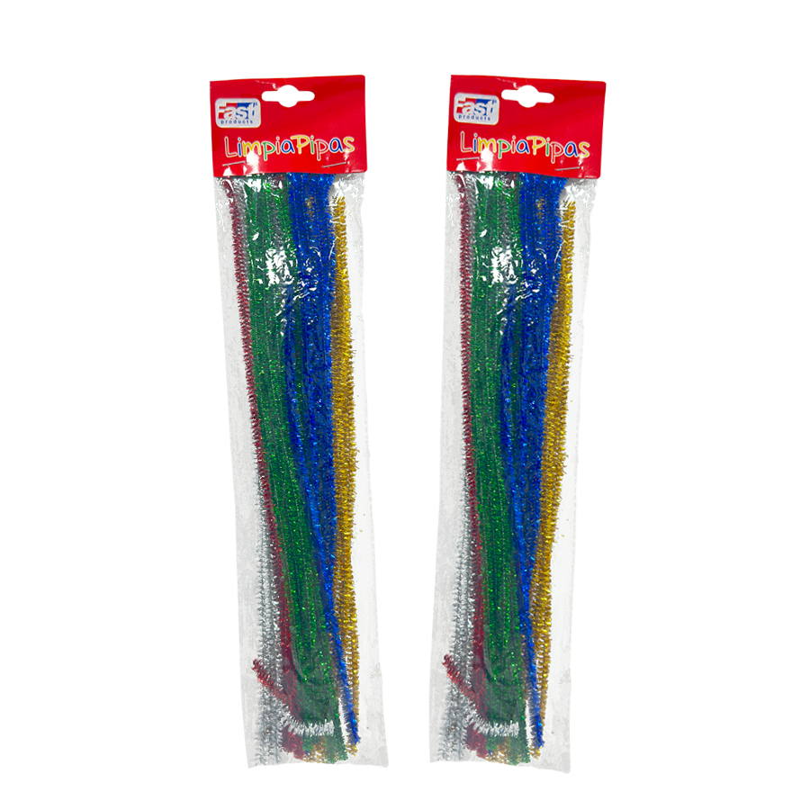 Limpiapipas Colores Metálicos 30 Unidades