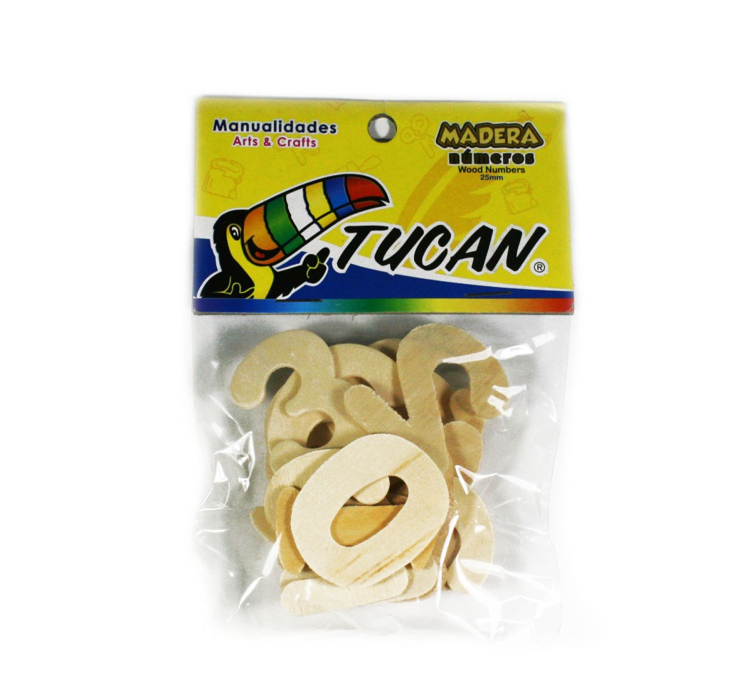 Números De Madera 25mm