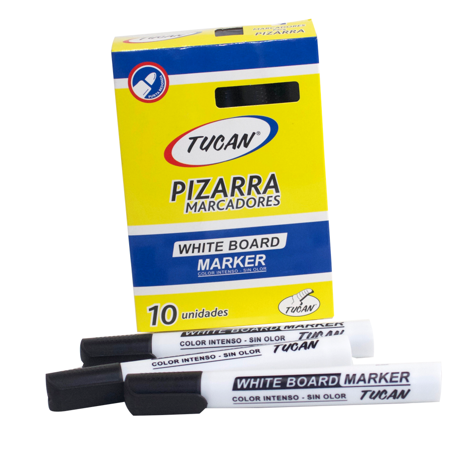 Marcador Pizarra Redondo Negro (Unidad)