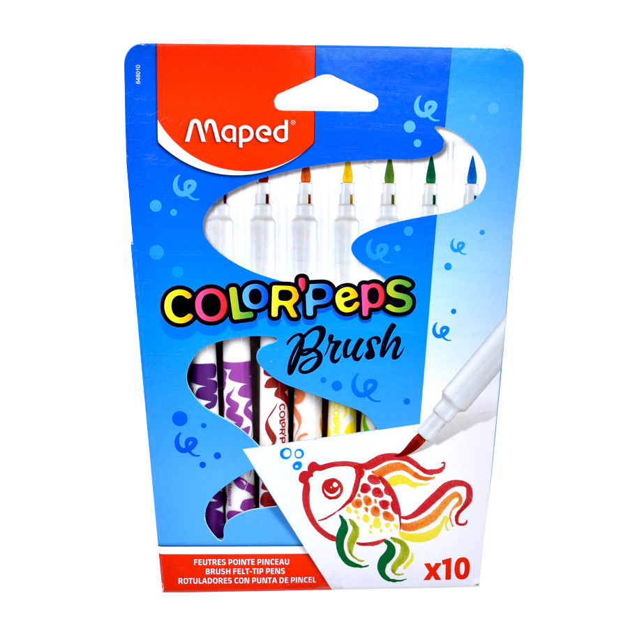 Marcador Estuche Maped Brush 10 Col.