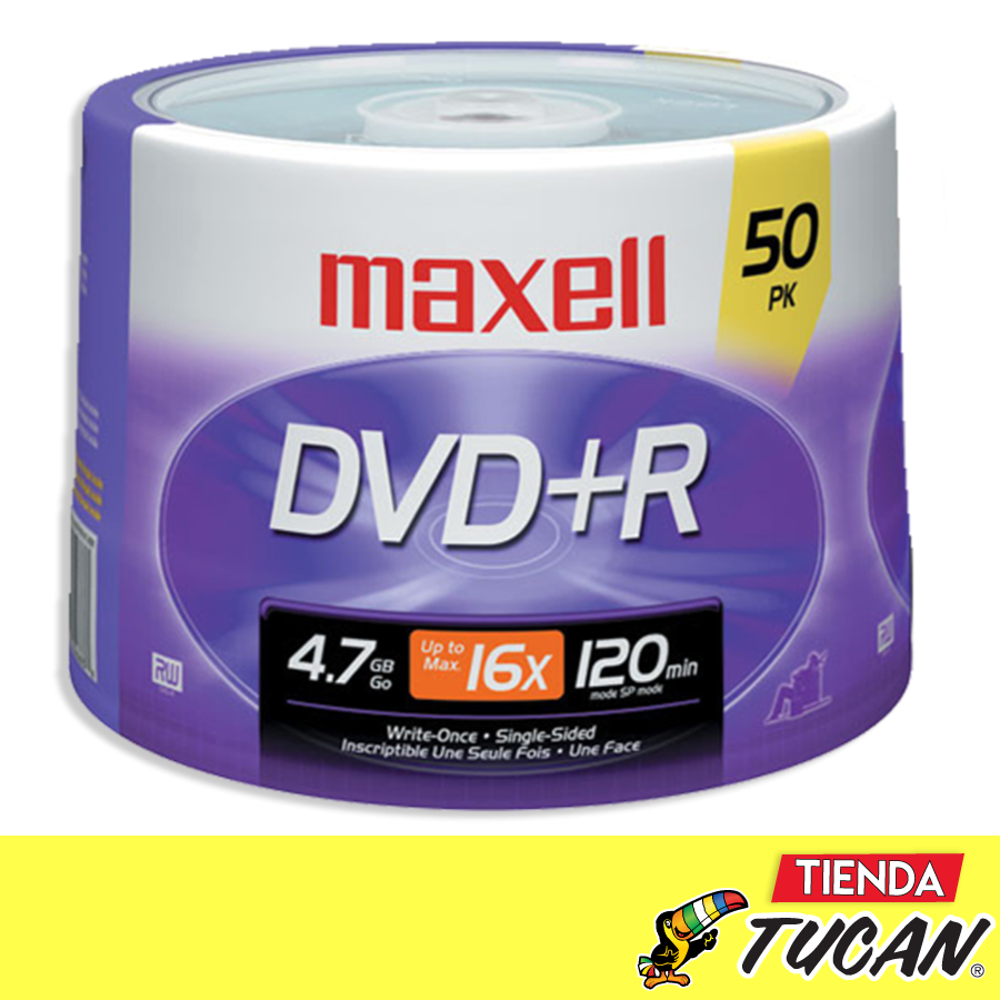 DVD +R 16X Maxell Torre de 50 Unidades
