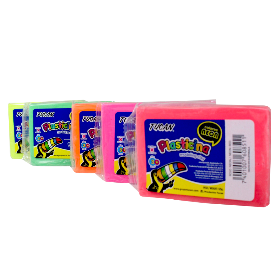 Plasticina Block Neon 125 Gr 