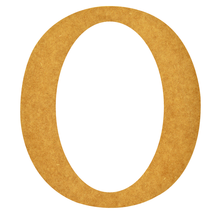 Número 0 Madera MDF