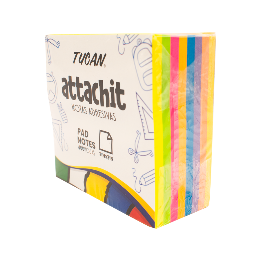 Notas Neón Tucan 3X3" 8 col. 400H