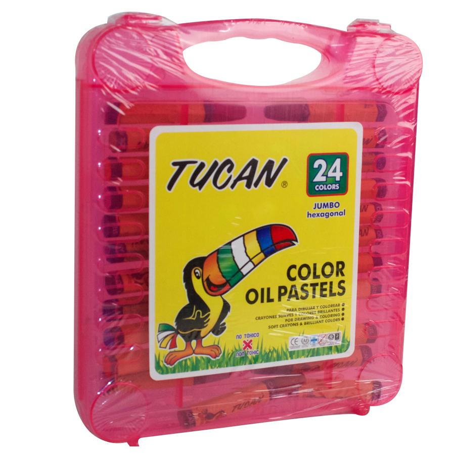 Crayón Pastel Caja Plástica 24 Colores