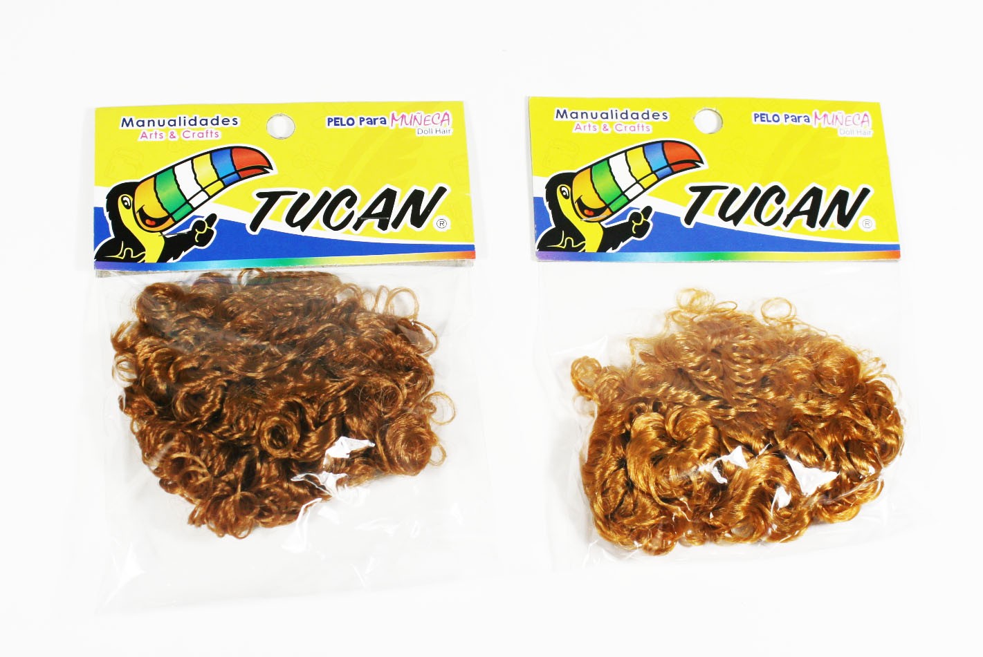 Pelo Para Muñeca Castaño