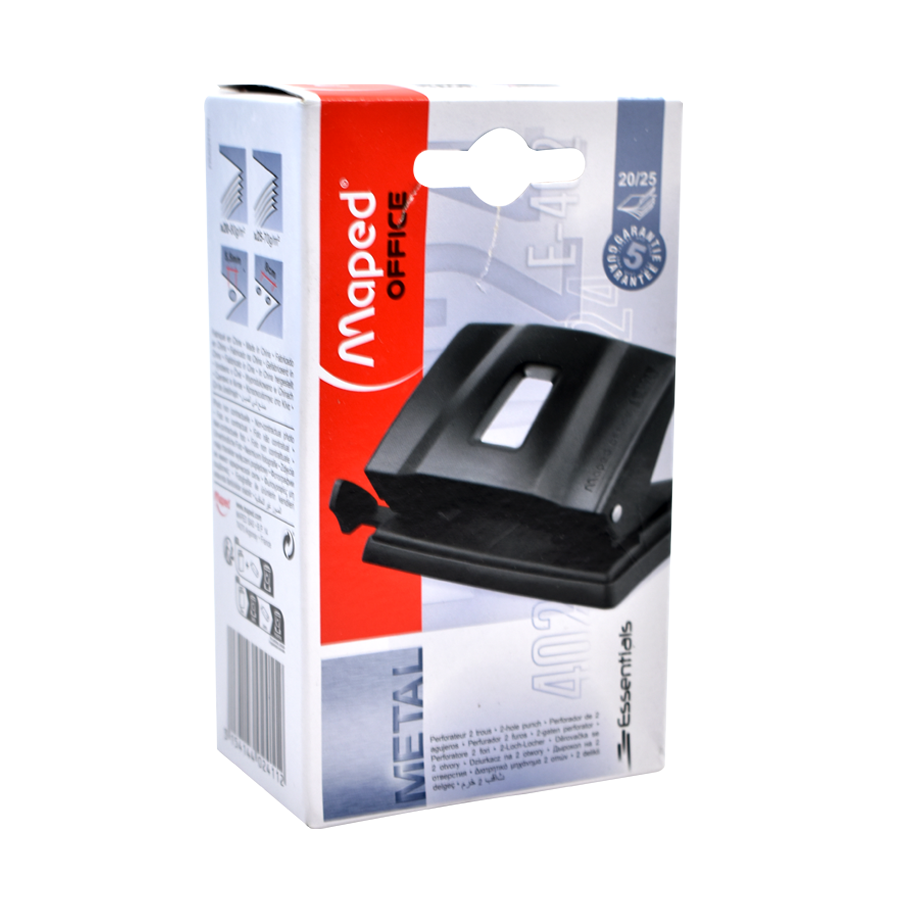 Perforador Maped 20/25 Hojas Negro