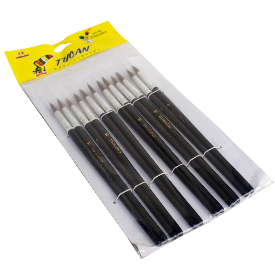 Pincel Pony Redondo # 10 Docena