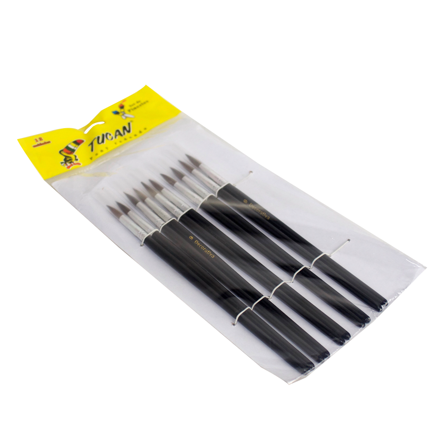 Pincel Pony Redondo # 9 Docena