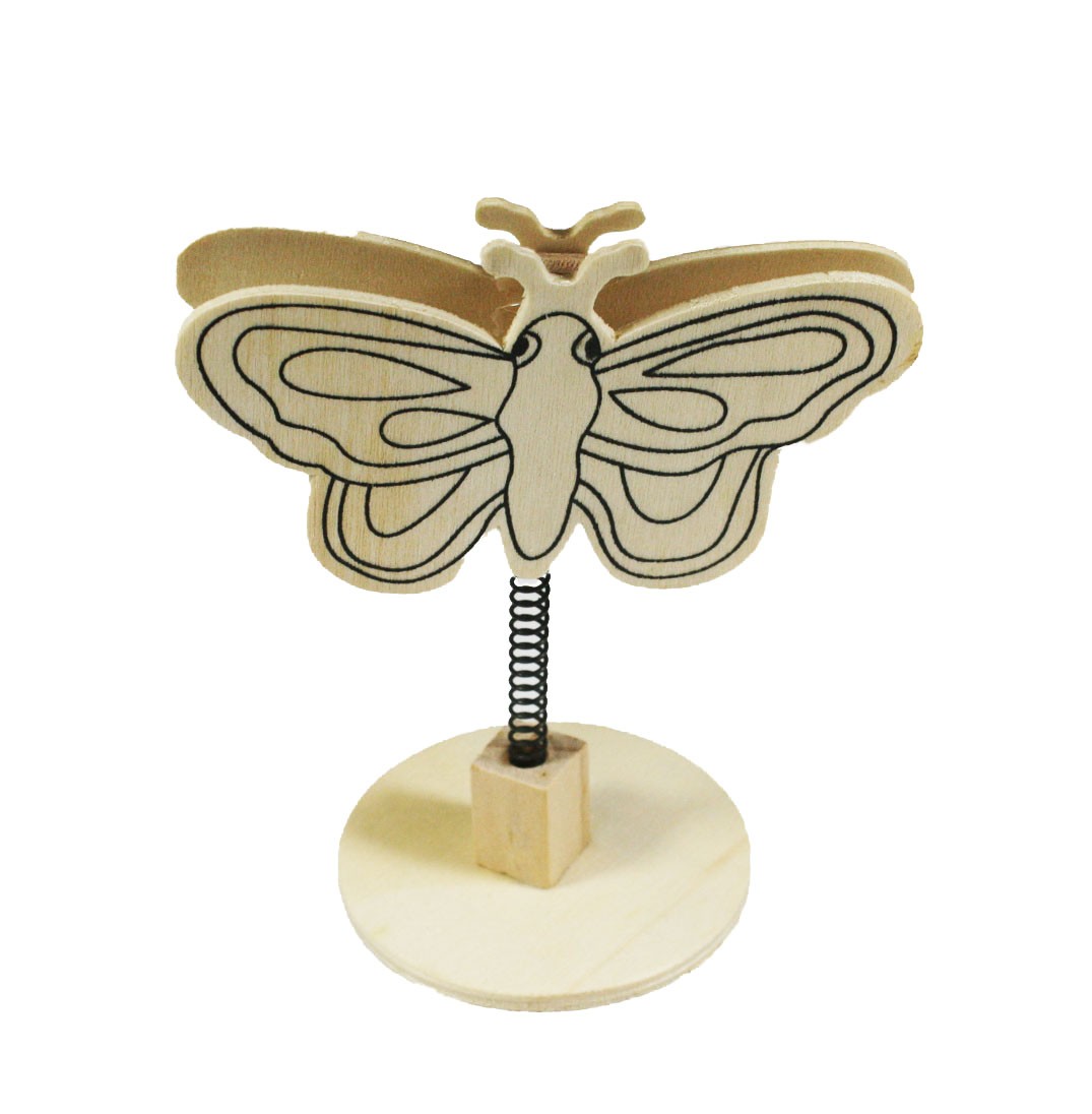 Prensa Papel De Madera Mariposa