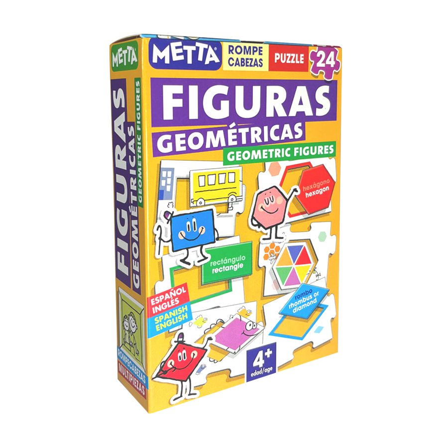 Rompe Cabezas Figuras Geométricas 24P METTA