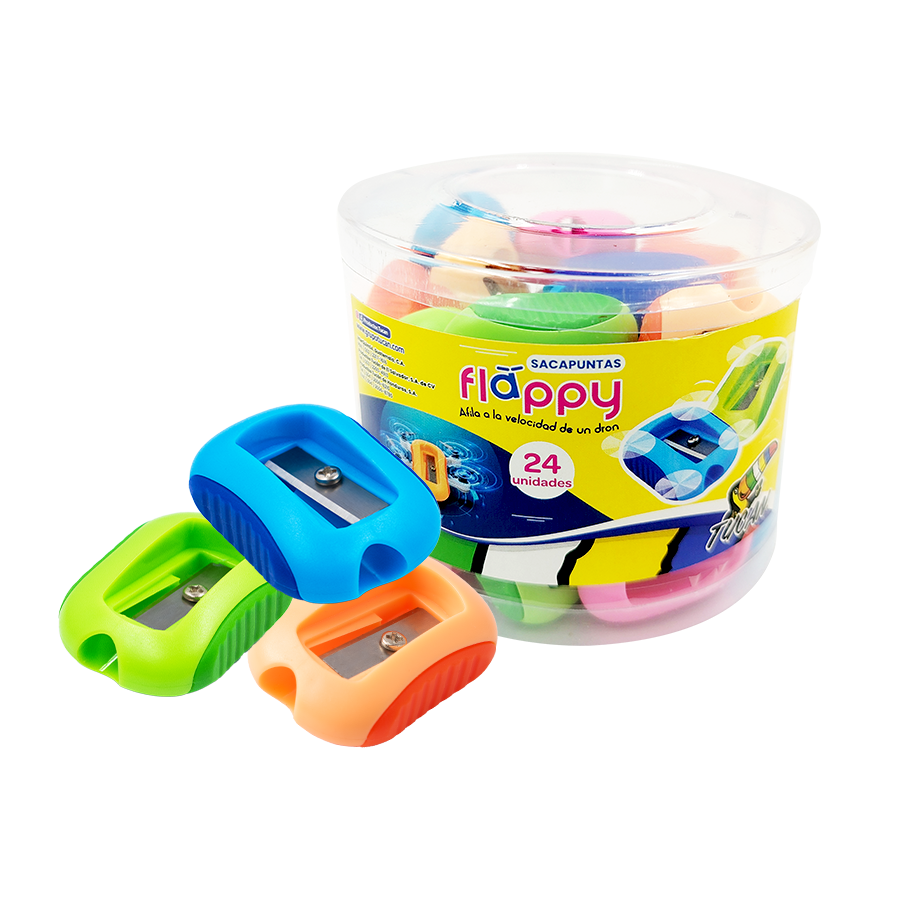 Sacapuntas 008 Flappy Grip 24 Unidades