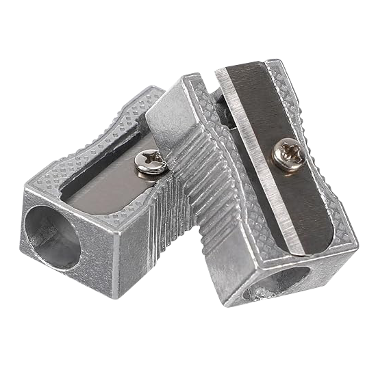 Sacapuntas Metálico Cuña 1 Agujero 24 Piezas