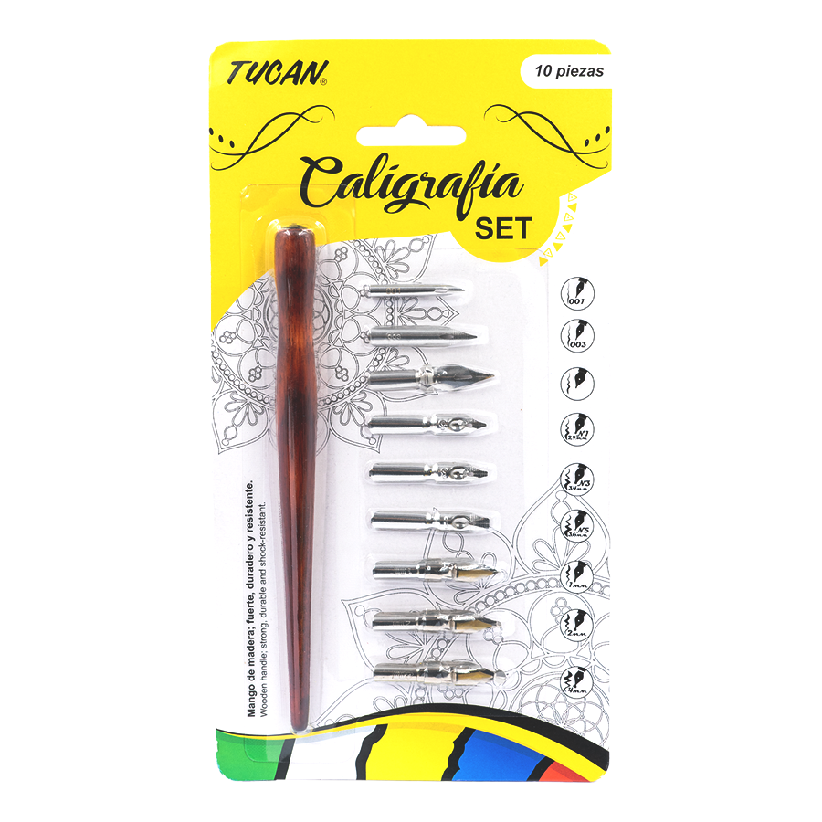 Set De Caligrafía 10 Piezas Tucan