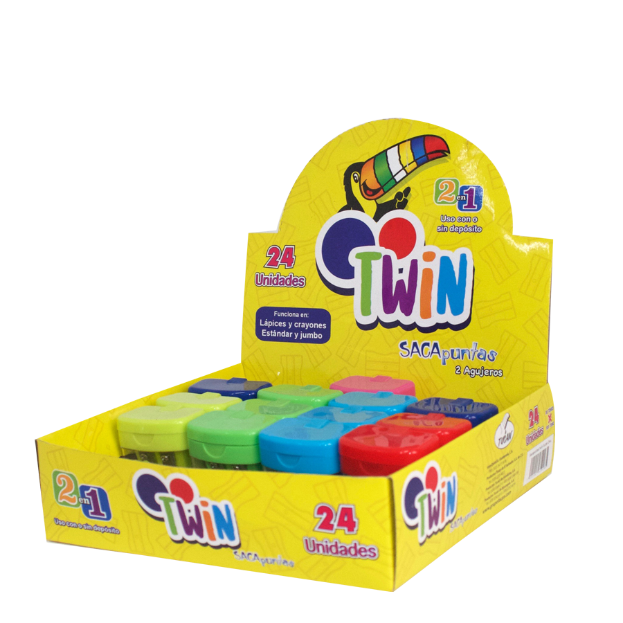 Sacapuntas TWIN 2 Agujeros