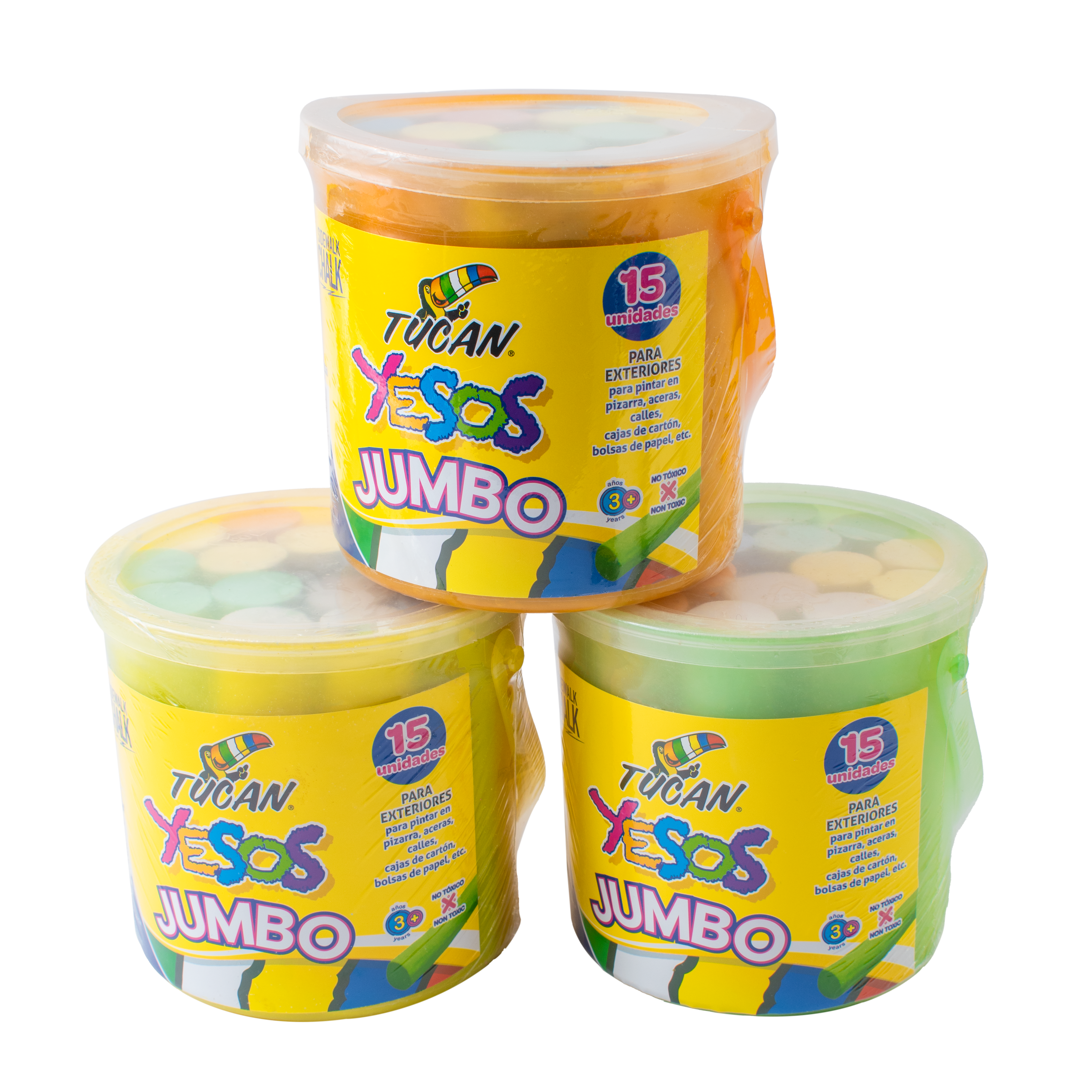 Yeso Jumbo 15 Unidades Colores