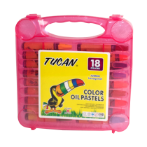 Crayón Pastel Caja Plástica 18 Colores