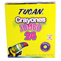 Crayón De Cera Jumbo 24 Colores