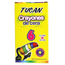 Crayón De Cera Estándar 6 Colores