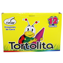 Crayón De Cera Tortolita 12 Colores