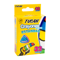 Crayón de Cera Estandar Triangular 32 Colores