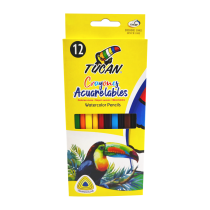 Crayon de Madera Acuarelable Triangular 12 Colores